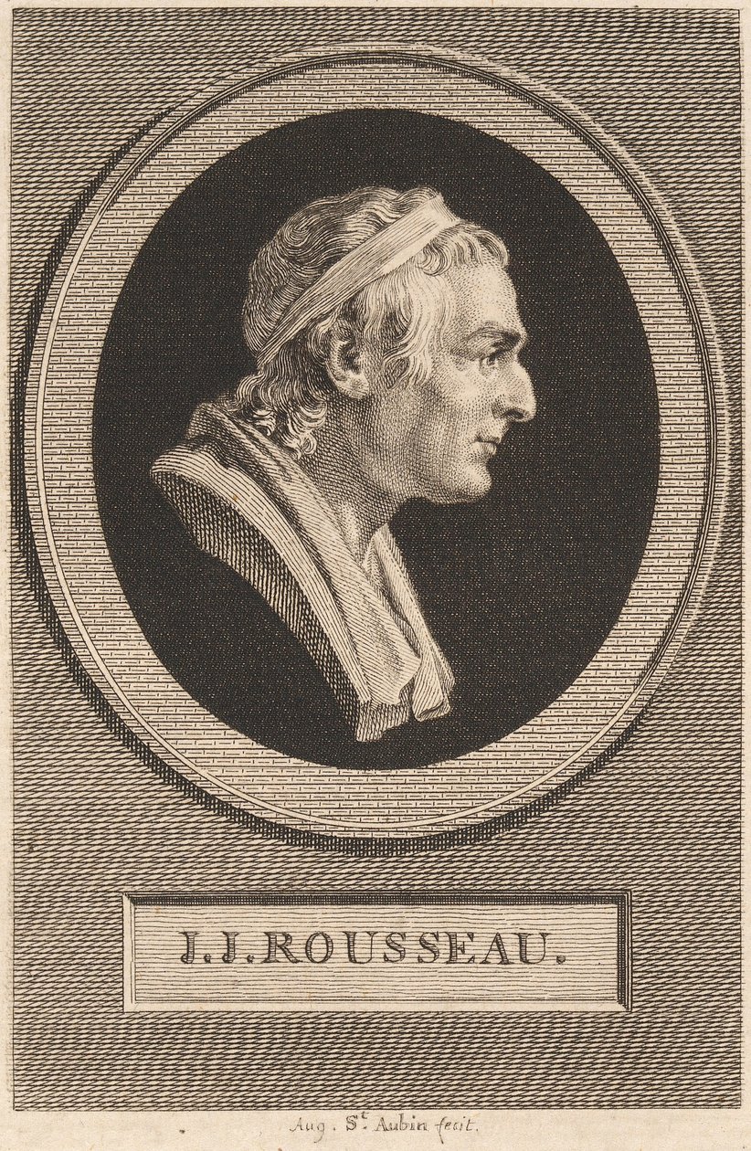 Jean-Jacques Rousseau alkotó: Jean-Antoine Houdon
