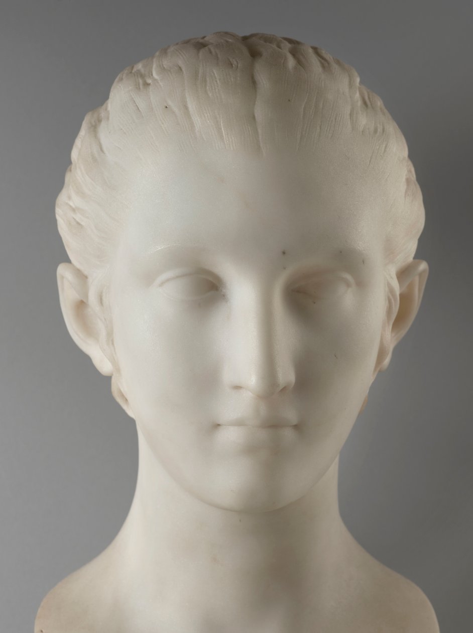 Egy frascati parasztasszony alkotó: Jean-Antoine Houdon