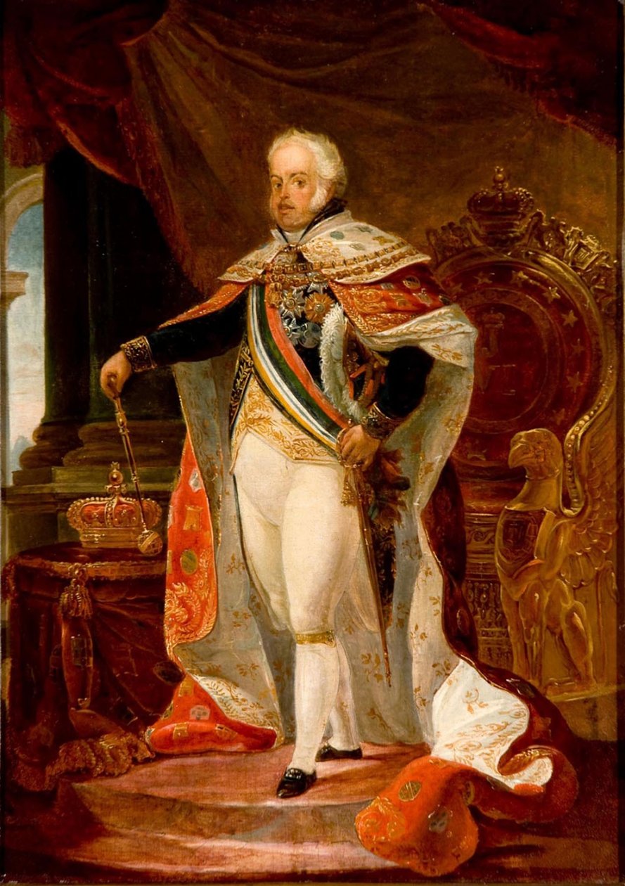 Portugál VI. János portréja alkotó: Jean Baptiste Debret