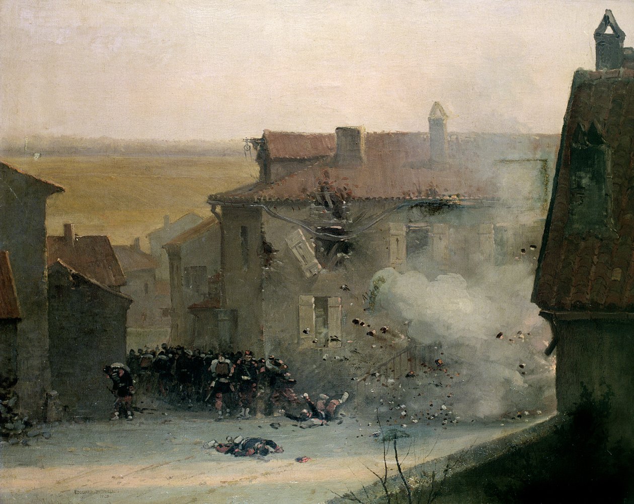 Egy háború sújtotta falu alkotó: Jean Baptiste Edouard Detaille