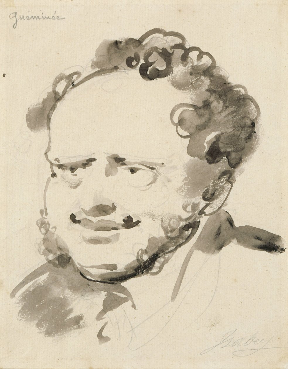 Gueminee portréja (tinta papíron) alkotó: Jean Baptiste Isabey