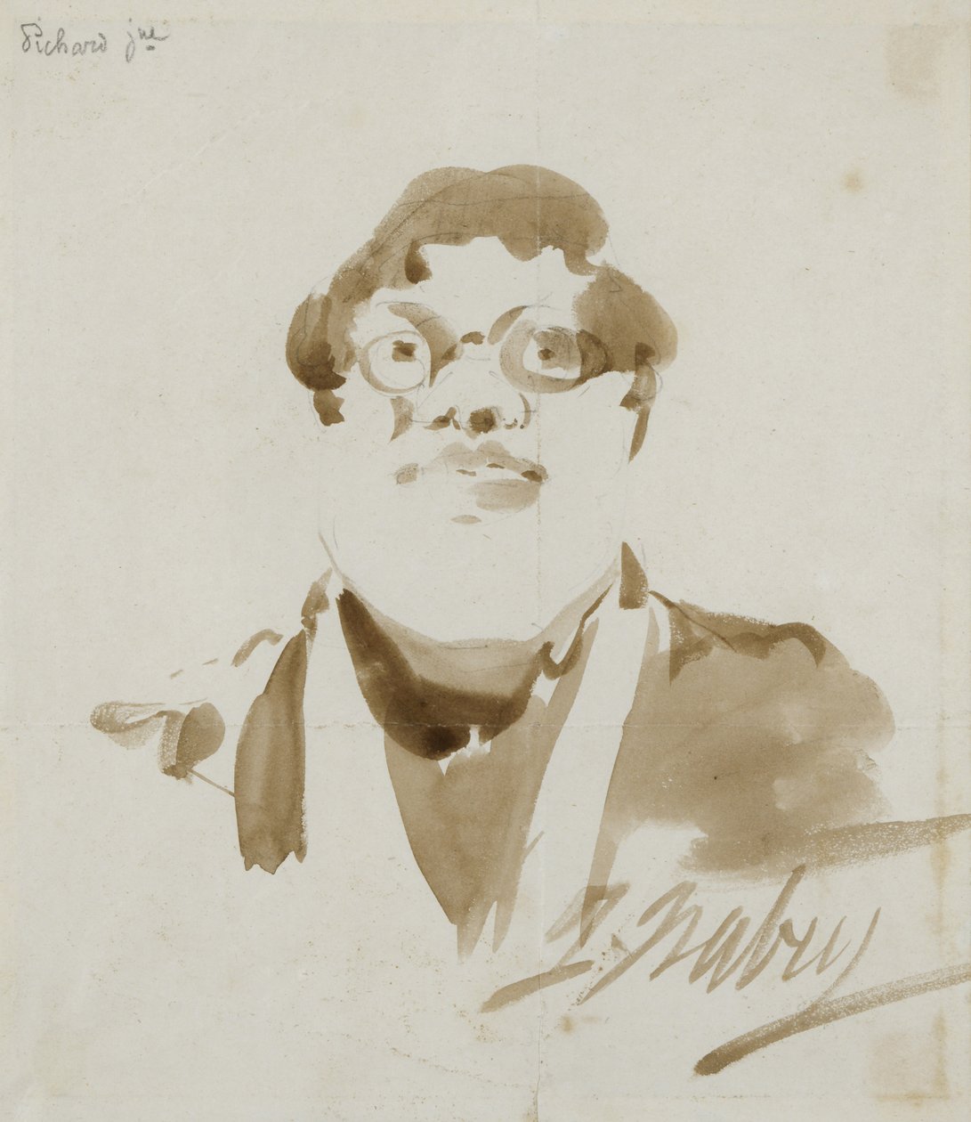 Pichard portréja (tinta papíron) alkotó: Jean Baptiste Isabey