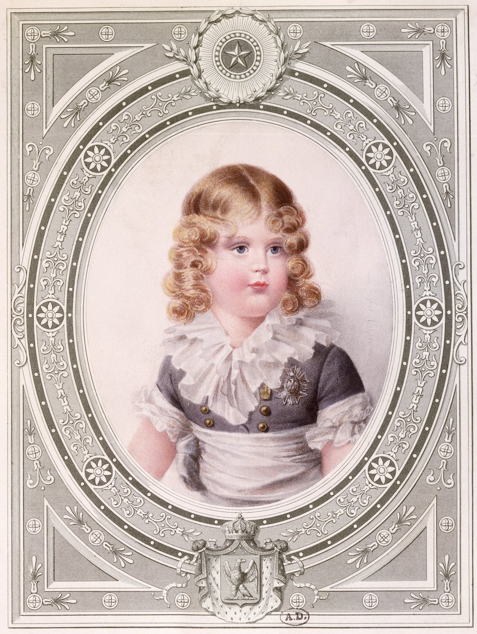 II. Napóleon (1811-32) római király portréja 1815 körül alkotó: Jean Baptiste Isabey