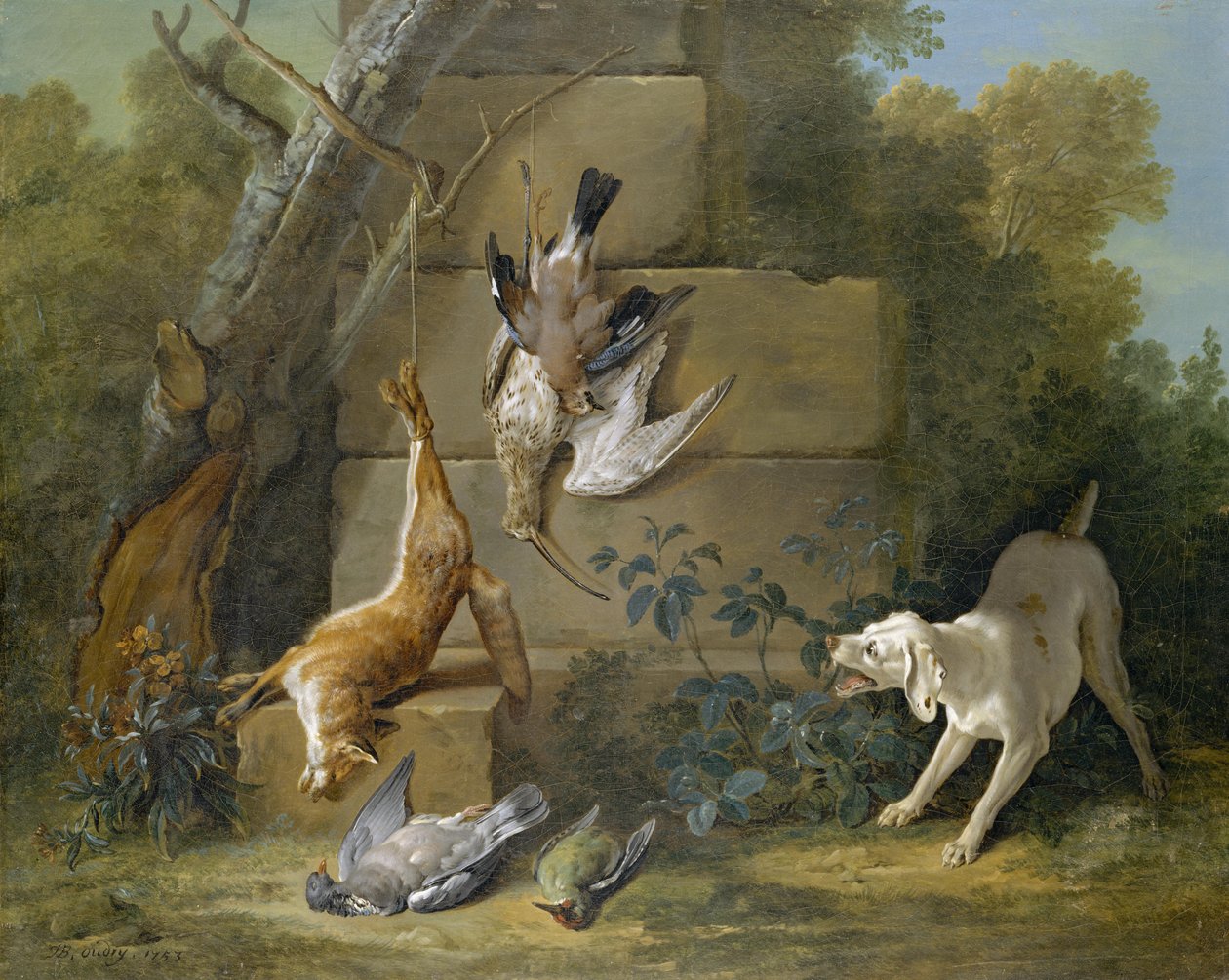 Kutya őrző halott játék alkotó: Jean Baptiste Oudry