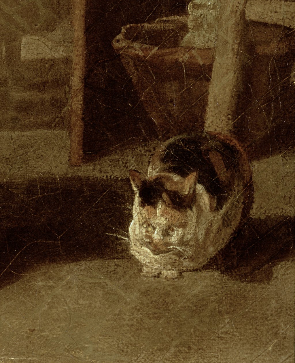 The Laundry Woman olaj, vászon részlete 89744 alkotó: Jean Baptiste Simeon Chardin