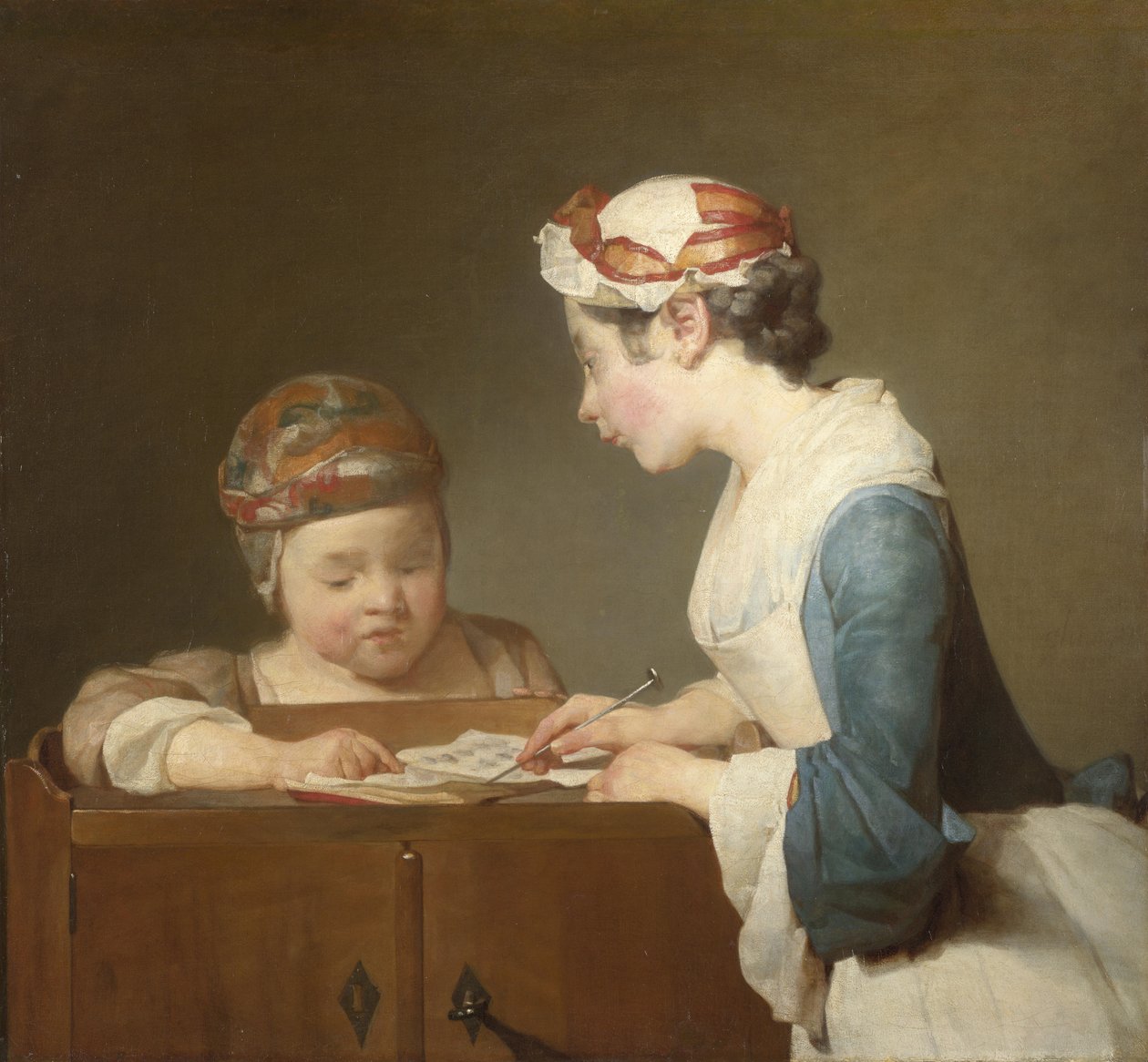 A fiatal iskolanő alkotó: Jean Baptiste Simeon Chardin