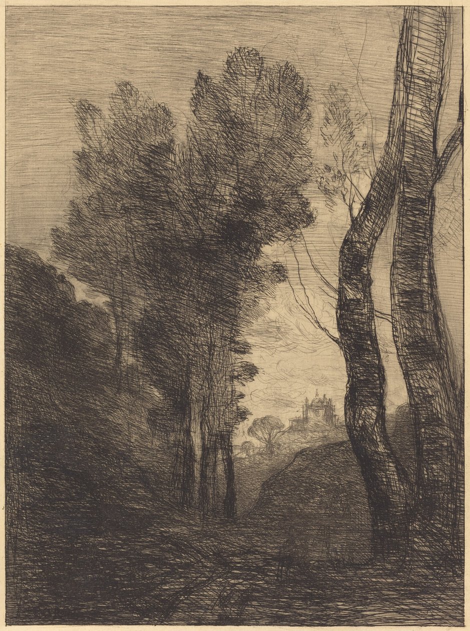 Róma környéke (Environs de Rome) alkotó: Jean-Baptiste-Camille Corot
