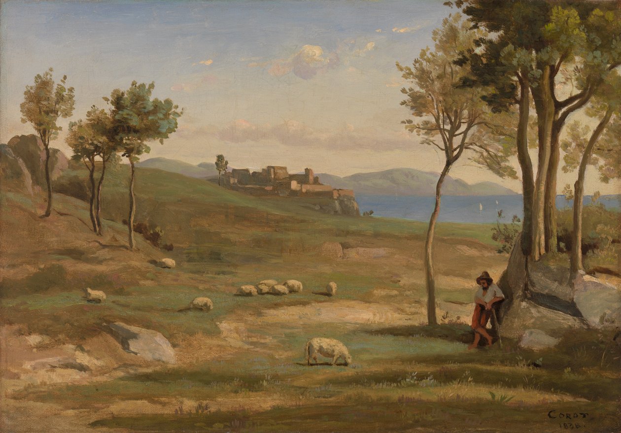 Olasz táj alkotó: Jean-Baptiste-Camille Corot