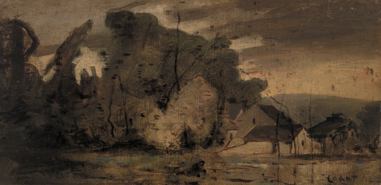 Tájkép alkotó: Jean-Baptiste-Camille Corot
