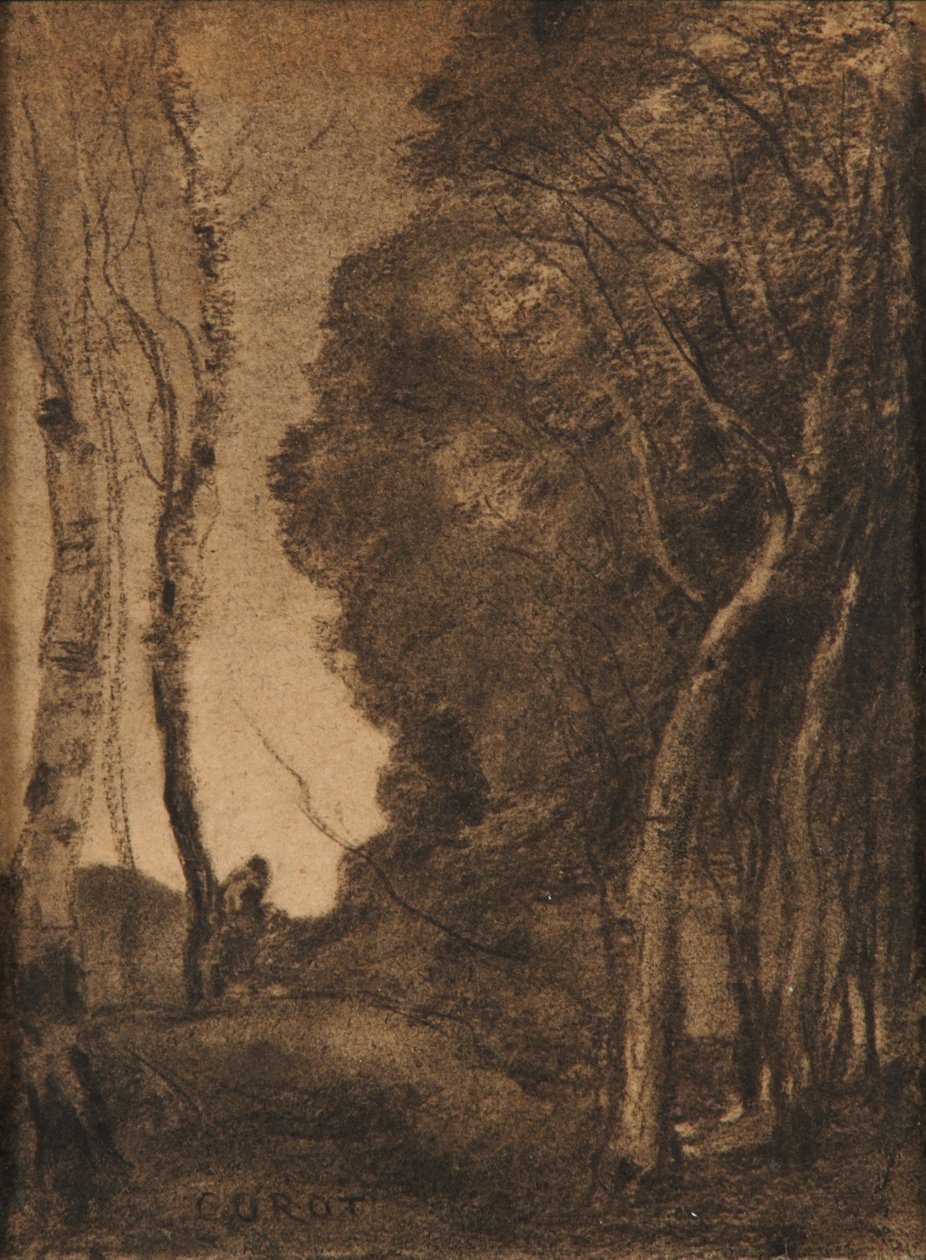 Táj fákkal alkotó: Jean-Baptiste-Camille Corot