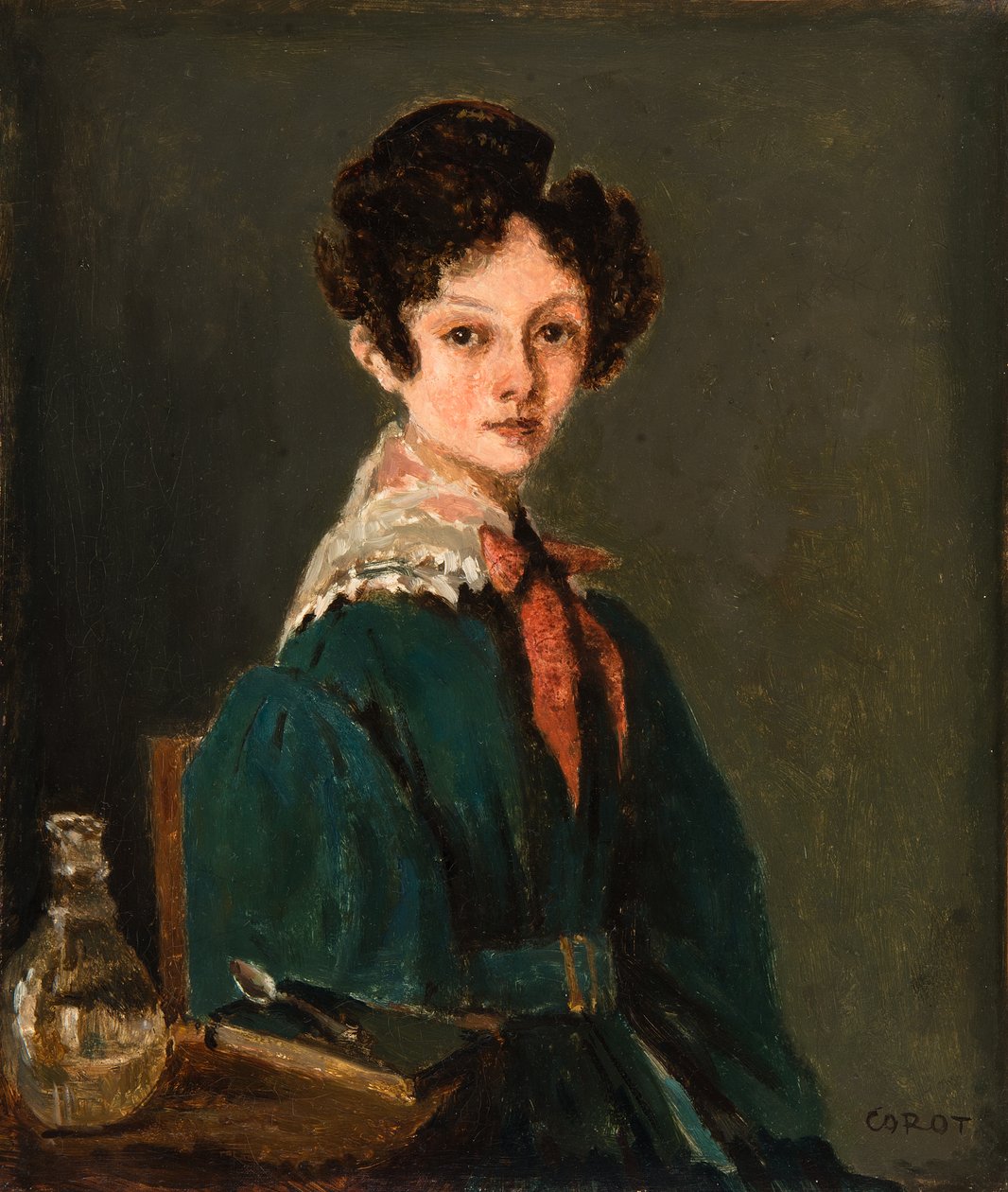 Mme Lemaistre, szül. Blanche Sennegon, Corot unokahúga (Mme Lemaistre, szül. Blanche Sennegon, Corot unokahúga) alkotó: Jean-Baptiste-Camille Corot
