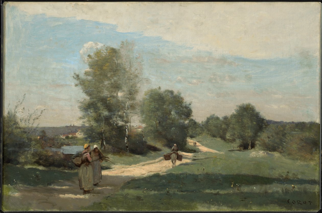 Út a víz mellett alkotó: Jean-Baptiste-Camille Corot