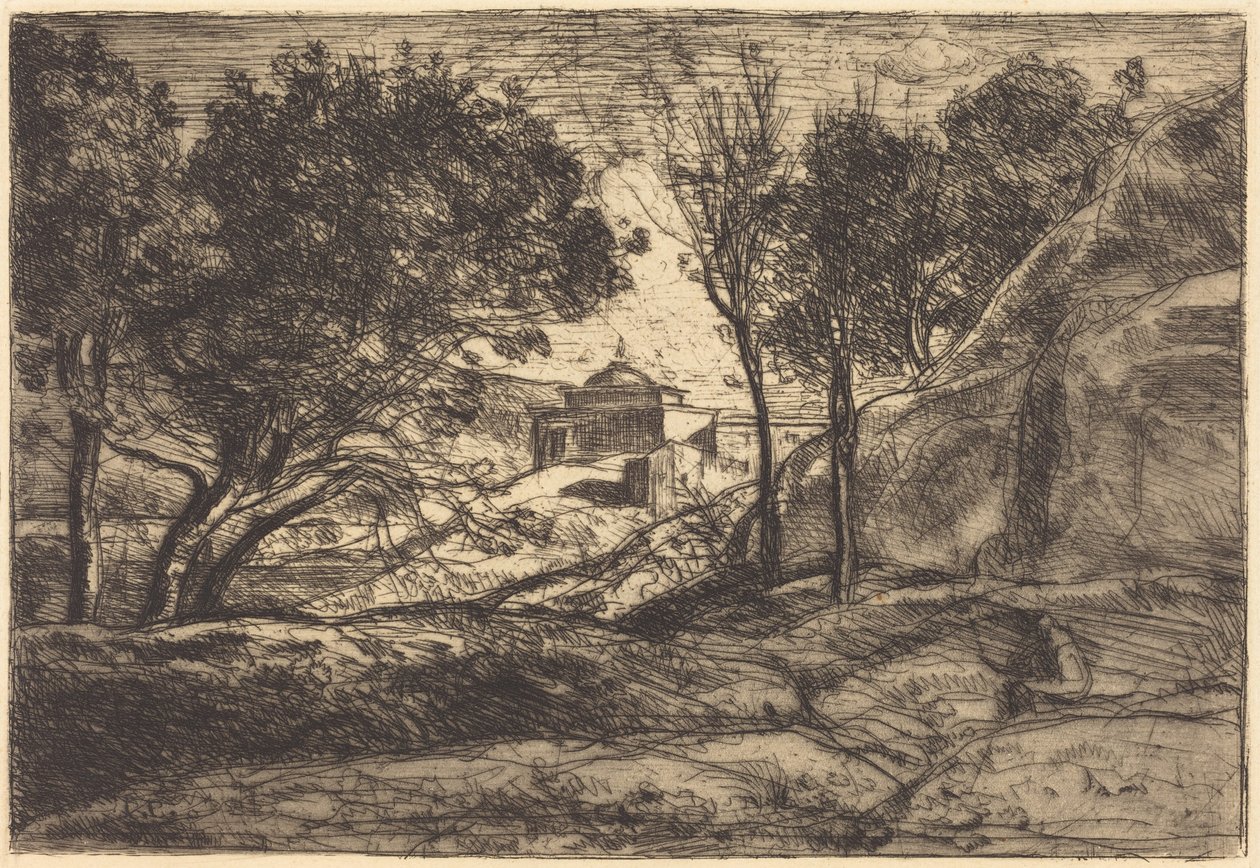 Emlék Toszkánából alkotó: Jean-Baptiste-Camille Corot
