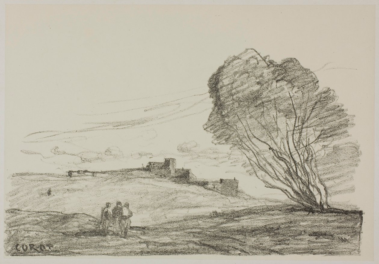 Az elszigetelt erőd alkotó: Jean-Baptiste-Camille Corot