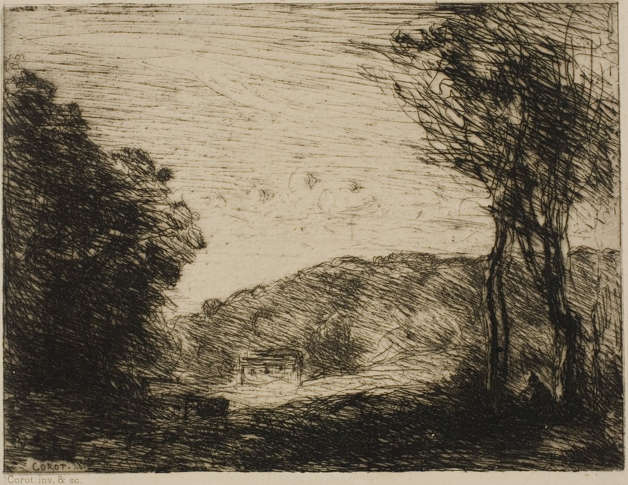 Erdős vidék alkotó: Jean-Baptiste-Camille Corot