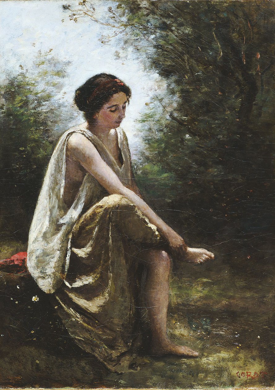 Sebzett Eurüdiké alkotó: Jean-Baptiste-Camille Corot