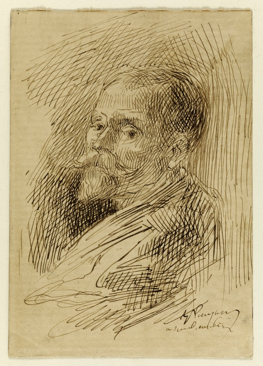 De Montfort tábornok portréja (az album 6. oldala) alkotó: Jean-Baptiste Carpeaux