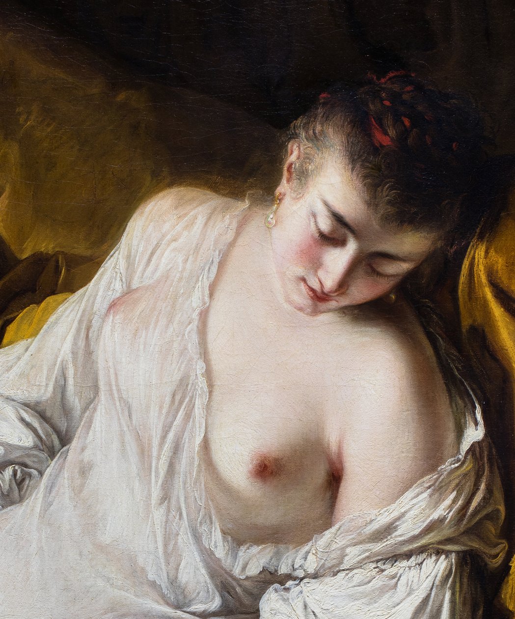 Une femme qui dort ou la Fidelite surveillante (részlet), v alkotó: Jean Baptiste Deshays