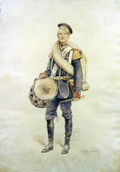 Egy dobos portréja alkotó: Jean Baptiste Edouard Detaille