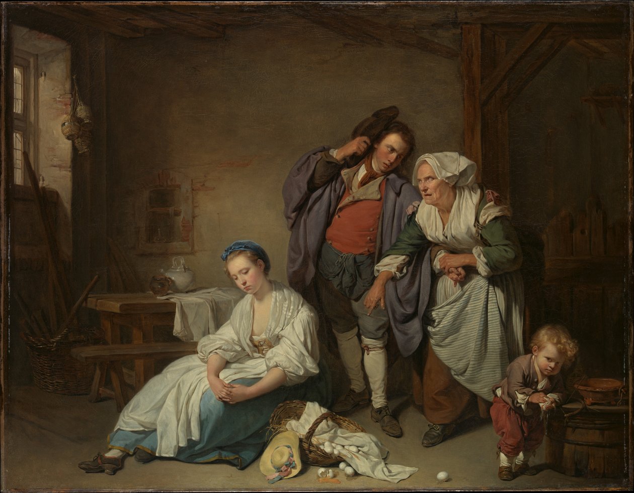 Törött tojások alkotó: Jean-Baptiste Greuze