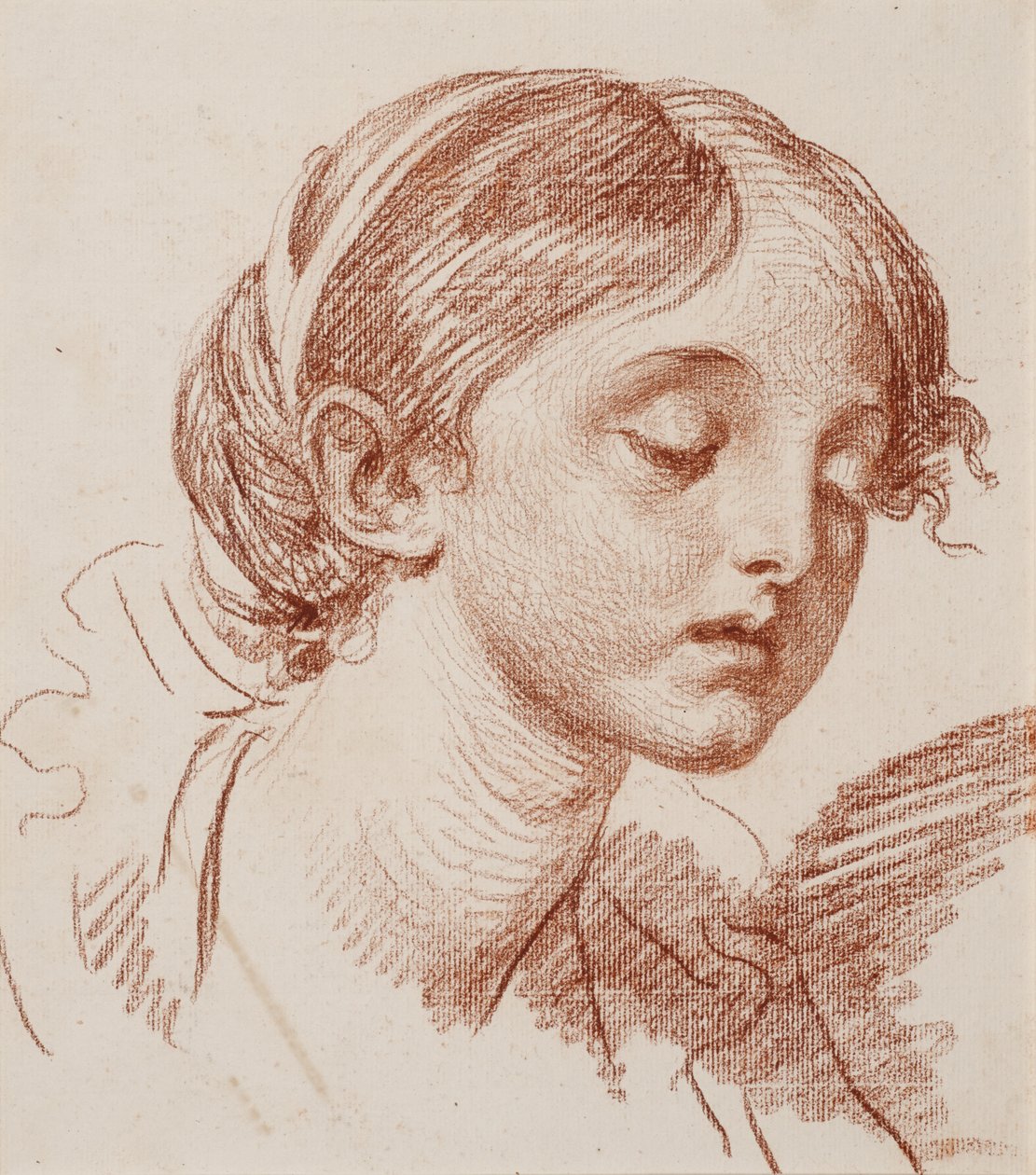 Egy lány feje alkotó: Jean-Baptiste Greuze