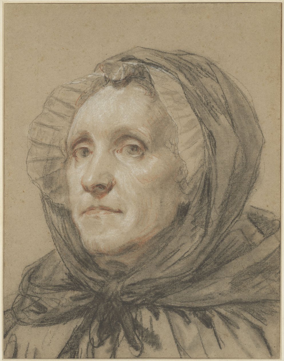 A művész édesanyjának portréja alkotó: Jean-Baptiste Greuze