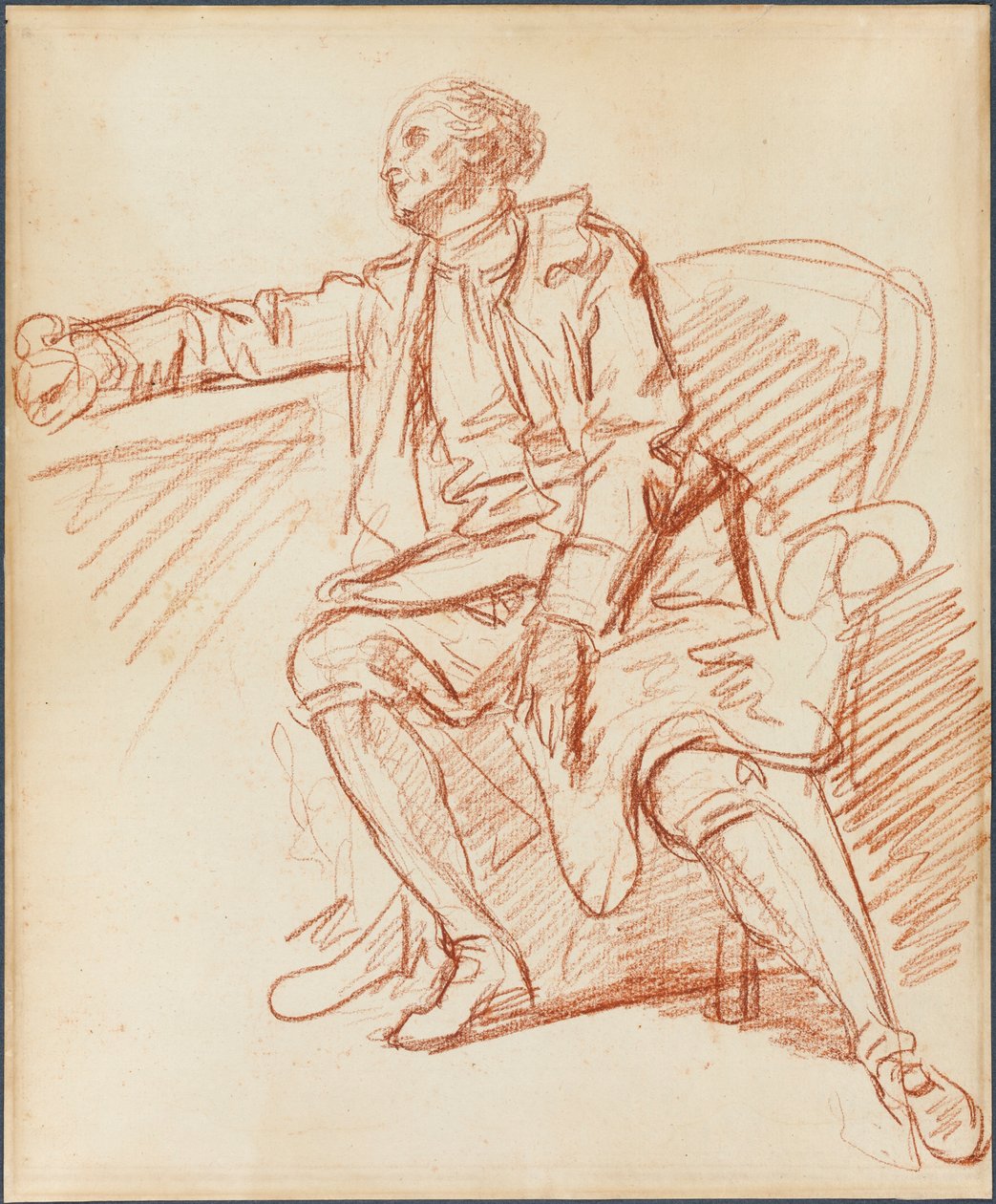 Ülő úriember alkotó: Jean-Baptiste Greuze