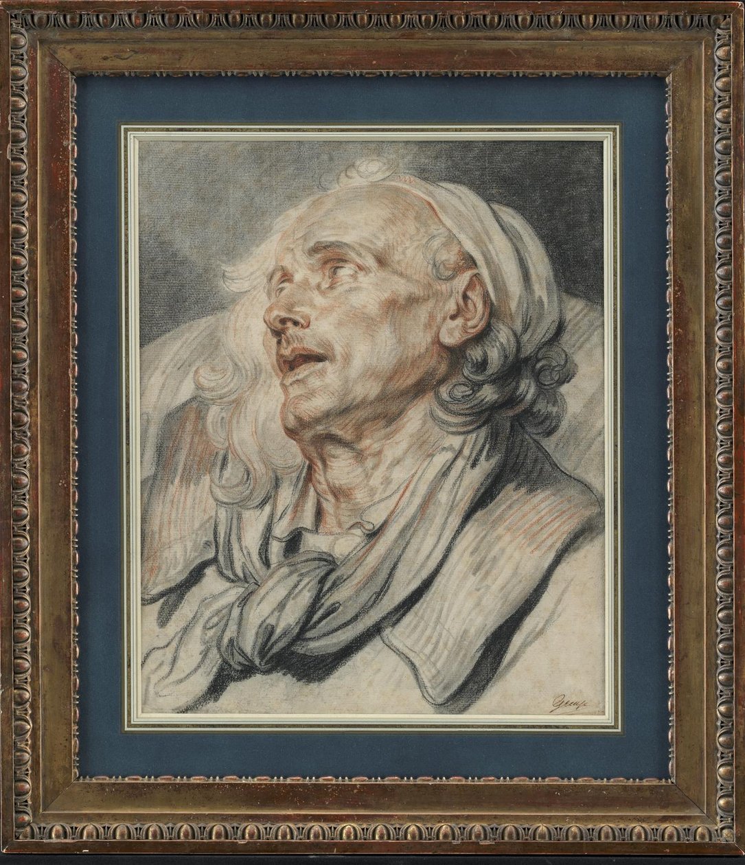 Tanulmány a sánta fejének alkotó: Jean-Baptiste Greuze