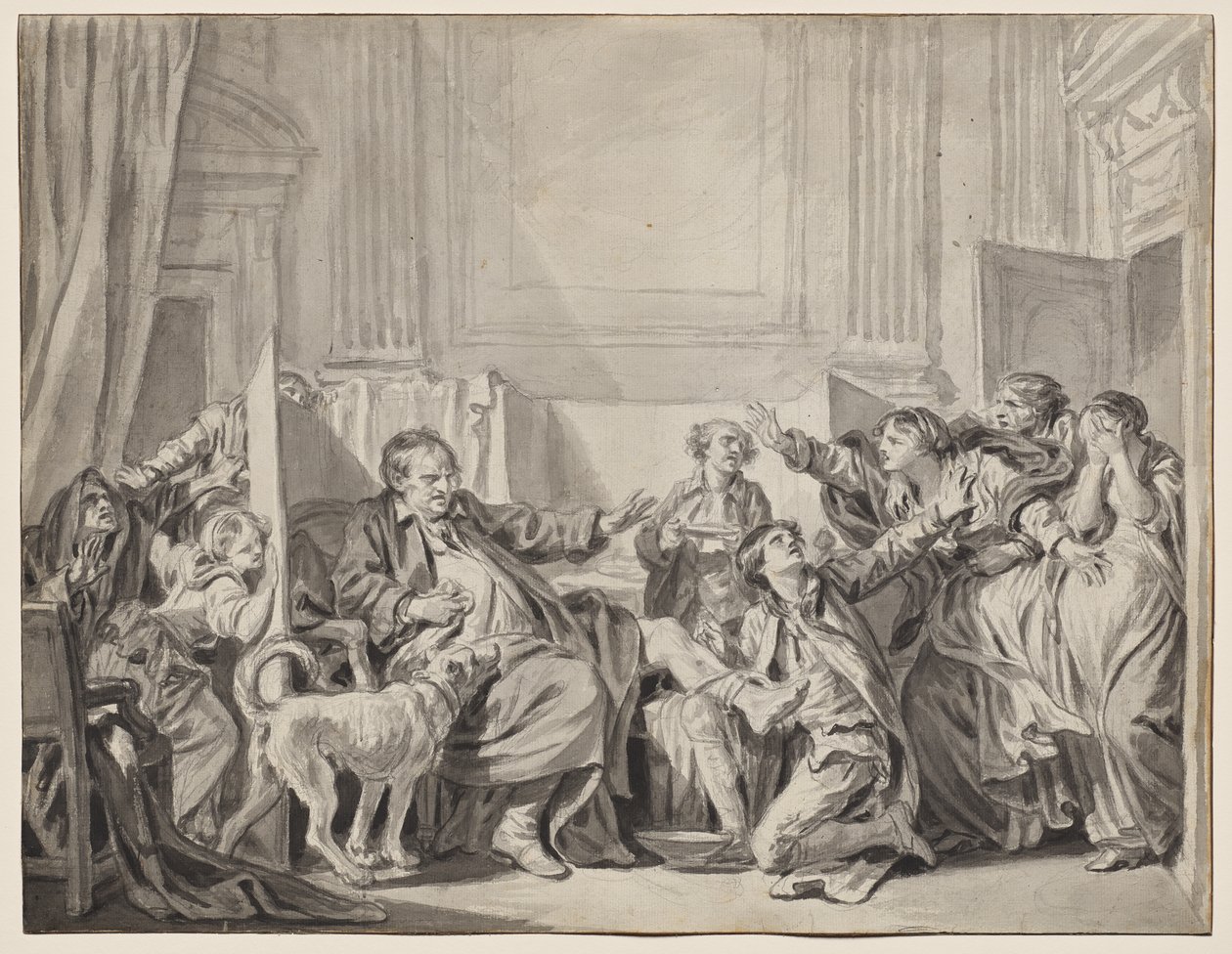 A bűnös és bűnbánó lánya alkotó: Jean-Baptiste Greuze