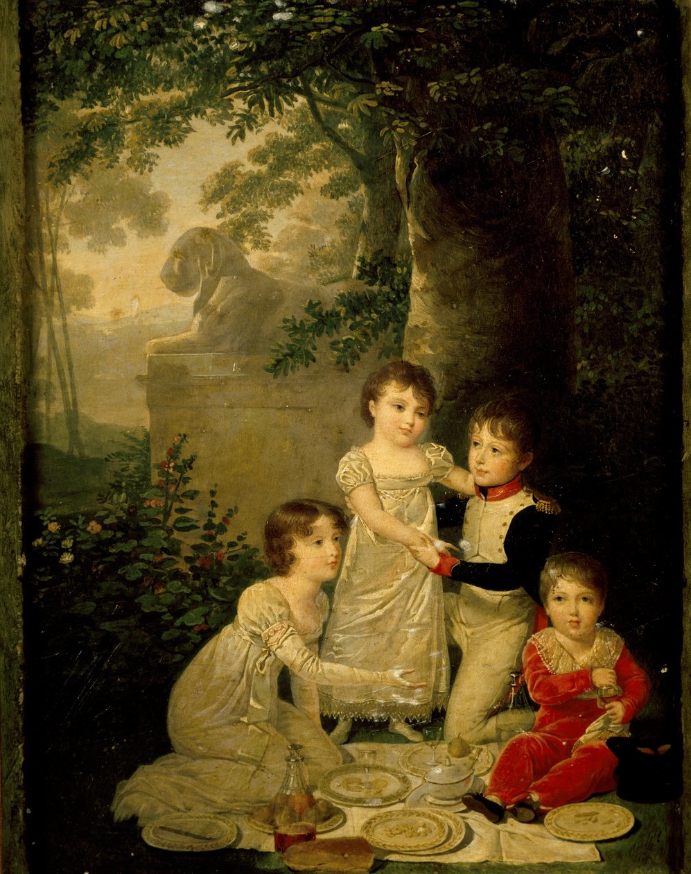 Joachim Murat és Caroline Bonaparte négy fia (balról Letizia alkotó: Jean Baptiste Isabey