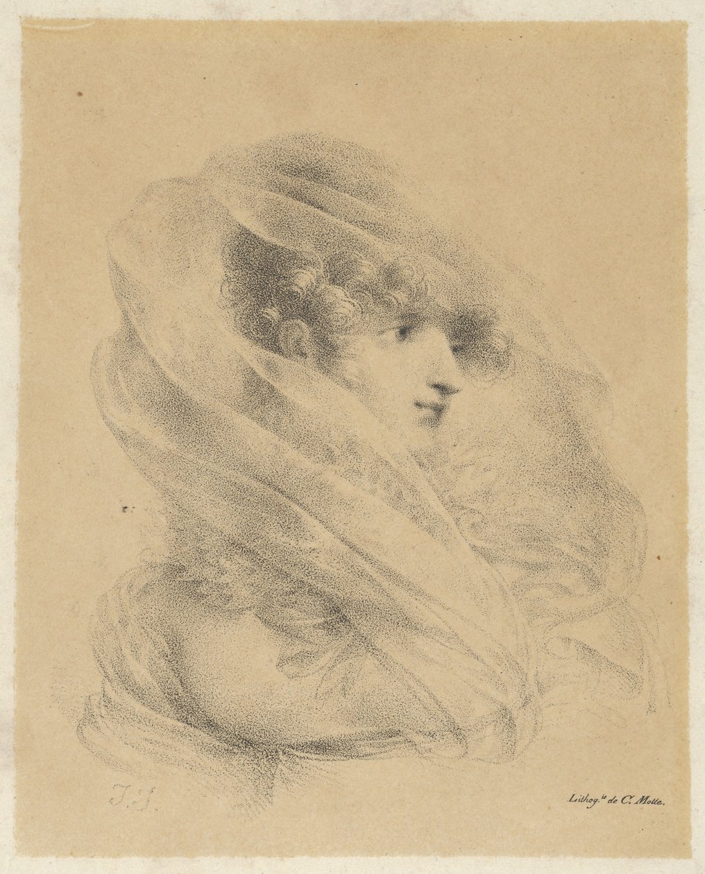 Mademoiselle Ledieu portréja alkotó: Jean-Baptiste Isabey