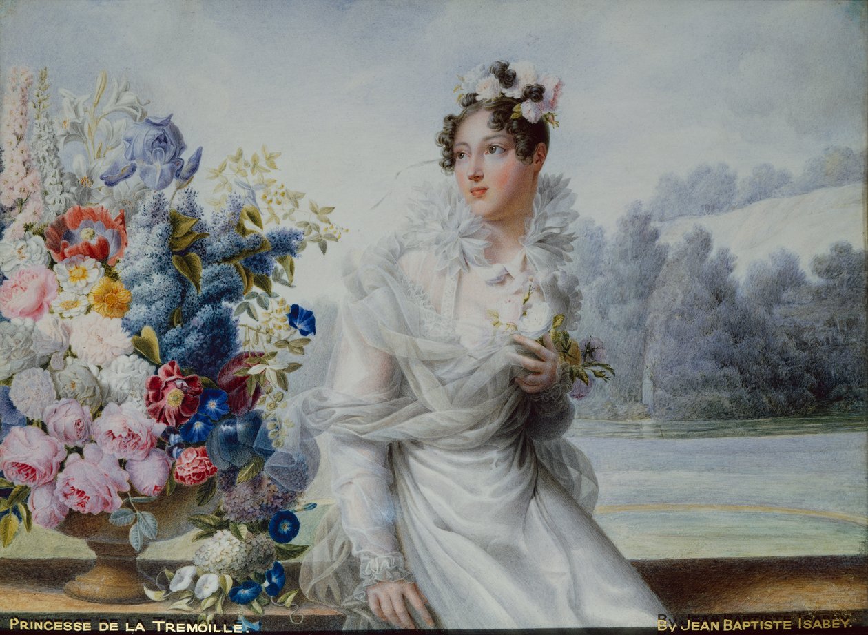 Tremoille hercegnője (olaj, vászon) alkotó: Jean Baptiste Isabey