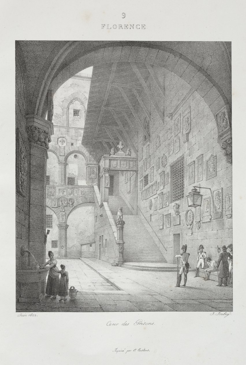 Olaszországi utazás 1822-ben alkotó: Jean-Baptiste Isabey