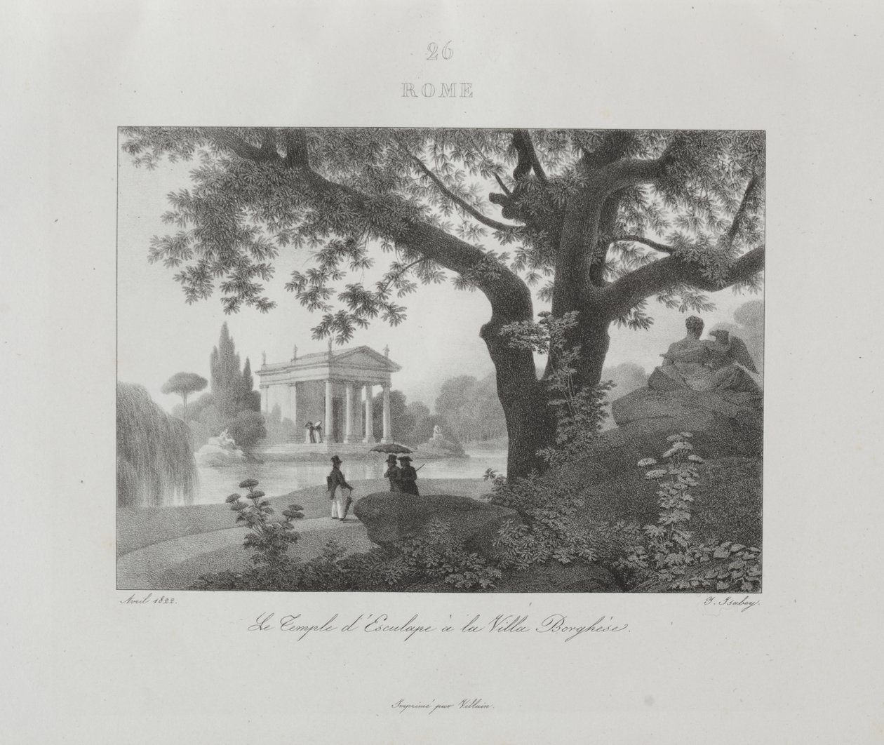 Olaszországi utazás 1822-ben alkotó: Jean-Baptiste Isabey