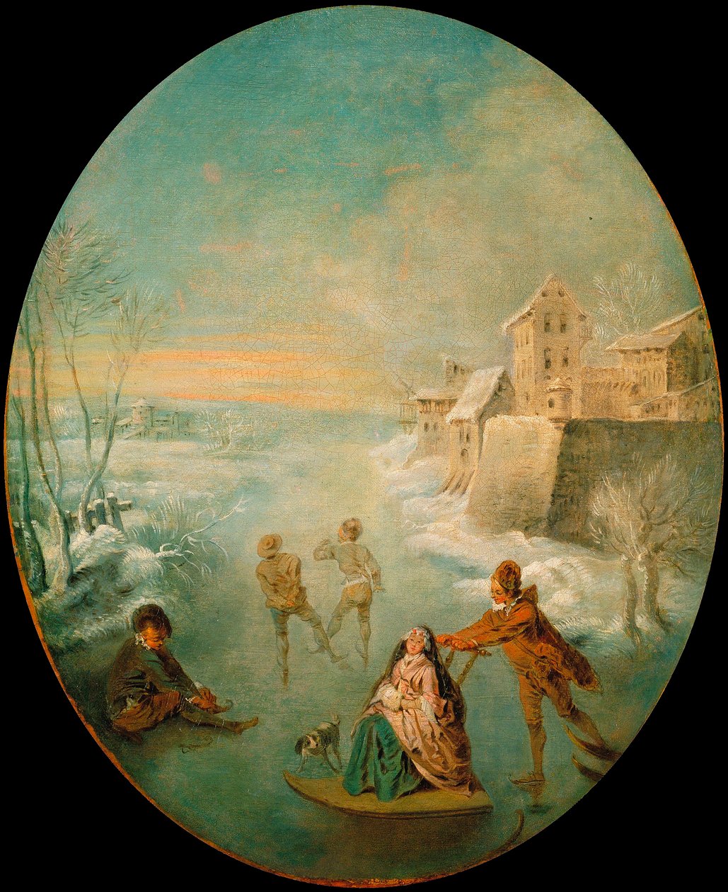 Tél - Tél - Jean Baptiste (Jean-Baptiste) Pater (1695-1736) festménye - c. 1725 - Olaj, vászon - 64,8x53,8 - Museu Nacional d