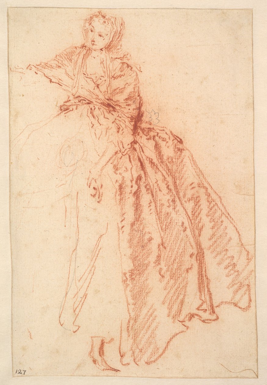 Studie für "M. de Pourceaugnac" alkotó: Jean-Baptiste Joseph Pater