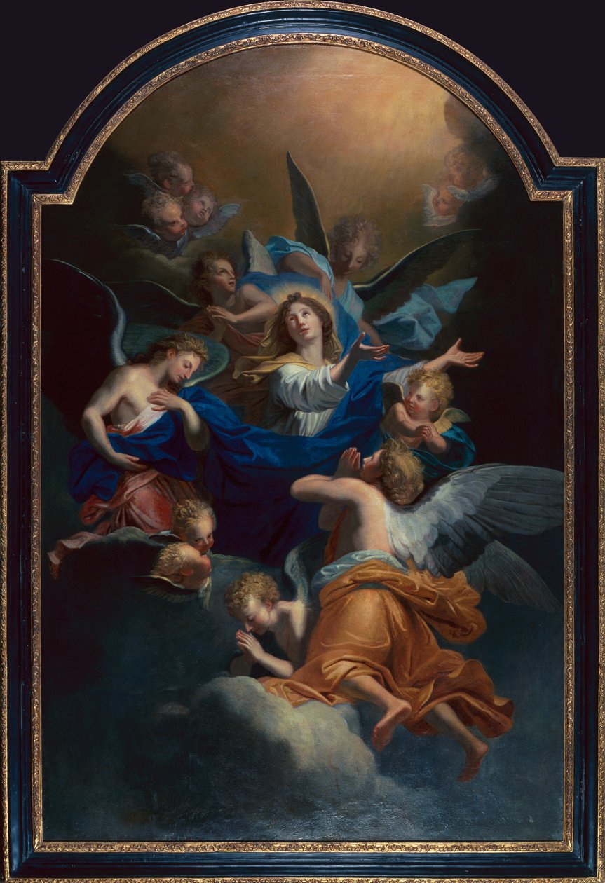 A Szűz Mennybemenetele (olaj, vászon) alkotó: Jean Baptiste Jouvenet