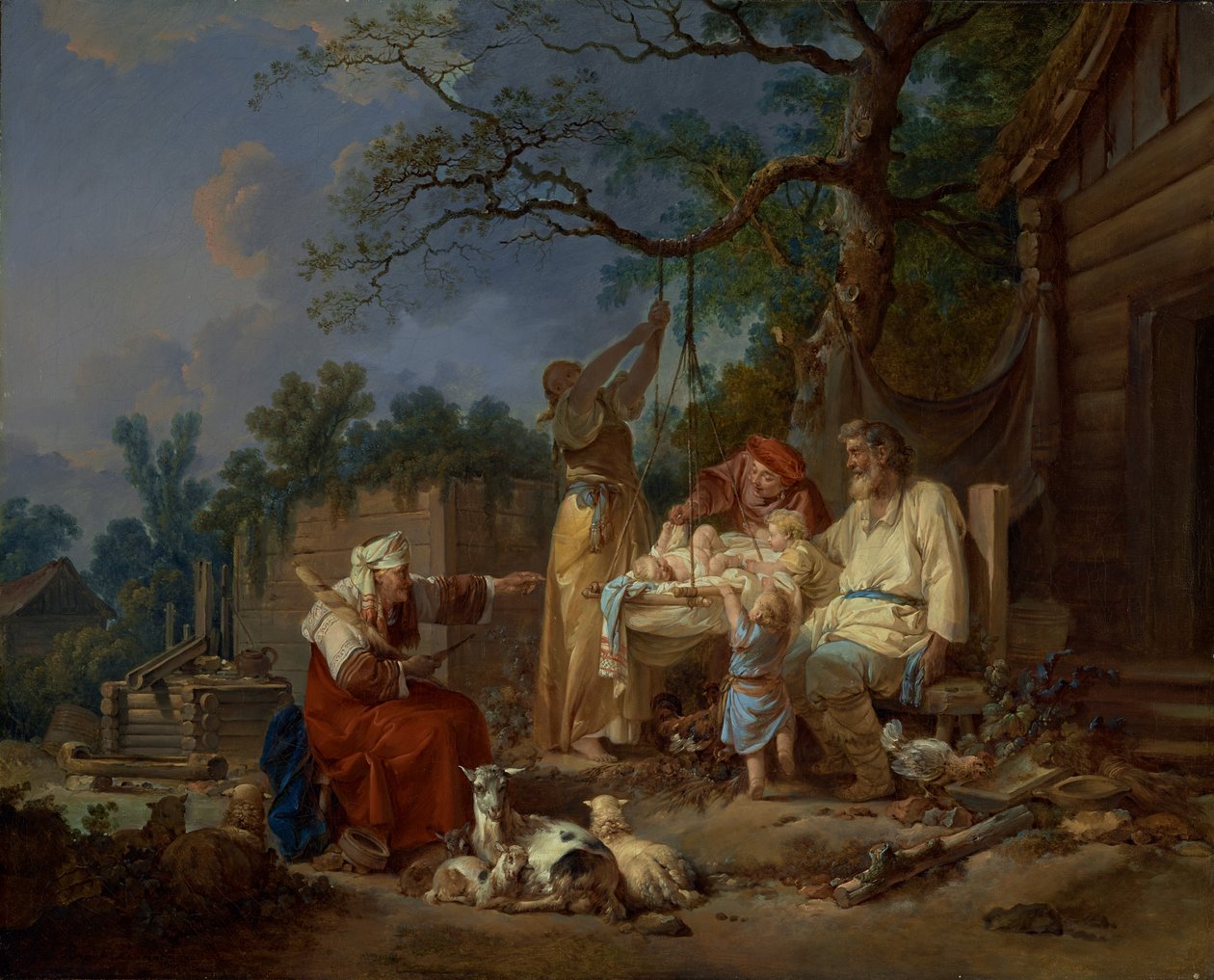 Az orosz bölcső, 1764-1765 körüli (olaj, vászon) alkotó: Jean-Baptiste Le Prince