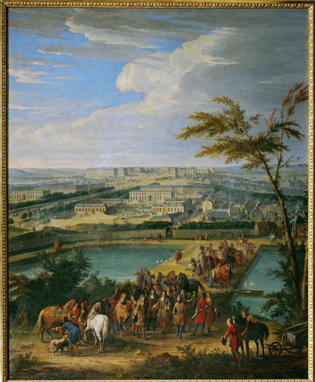 Versailles városa és palotája ... (festmény vászonra) alkotó: Jean Baptiste Martin