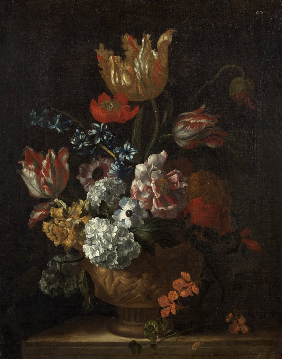 Virágdarab (olaj, vászon) alkotó: Jean Baptiste Monnoyer