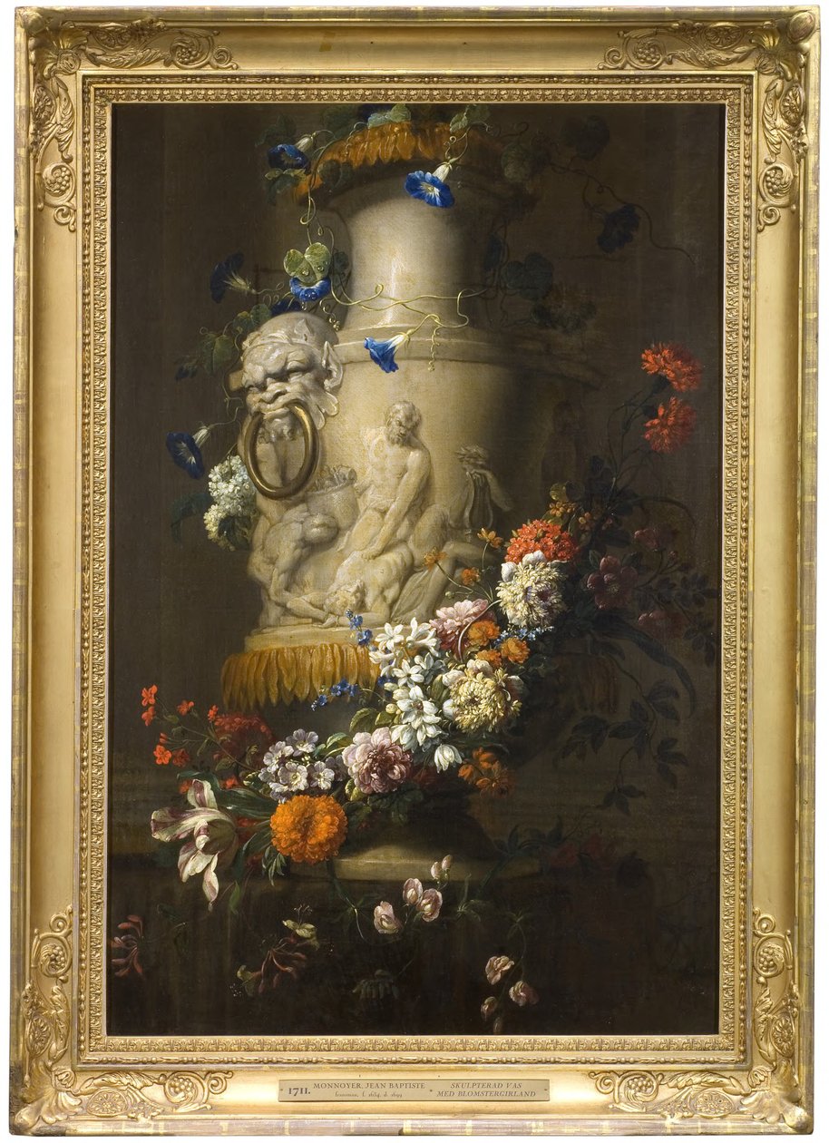 Marmorvase mit Blumengirlande alkotó: Jean-Baptiste Monnoyer