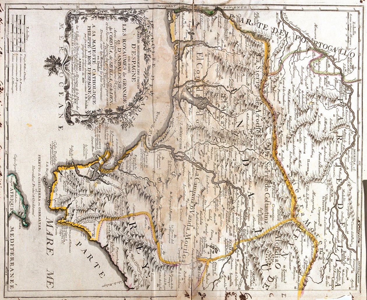 Andalúzia, Kasztília-La Mancha, Spanyolország alkotó: Jean-Baptiste Nolin