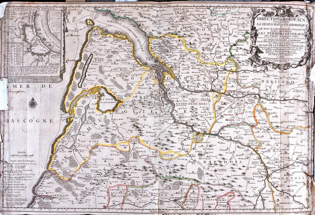 Aquitaine, Franciaország alkotó: Jean Baptiste Nolin