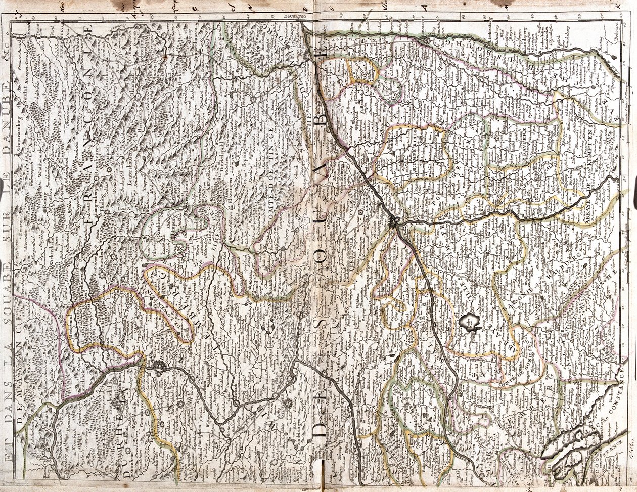 Baden-Württemberg, Bajorország, Németország alkotó: Jean Baptiste Nolin