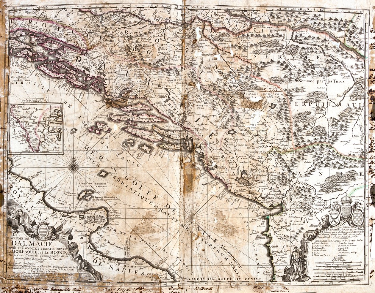Horvátország, Bosznia és Hercegovina, Szerbia, Észak-Albánia, Montenegró alkotó: Jean Baptiste Nolin