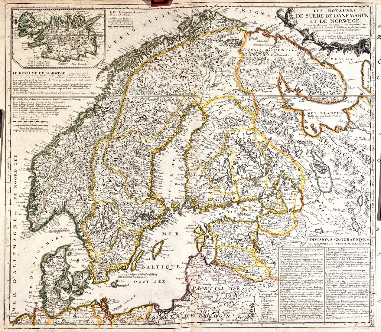 Dánia, Norvégia, Svédország, Finnország, Finnország, Északnyugat-Oroszország, Észtország, Lettország, Litvánia, Észak-Lengyelország. alkotó: Jean-Baptiste Nolin