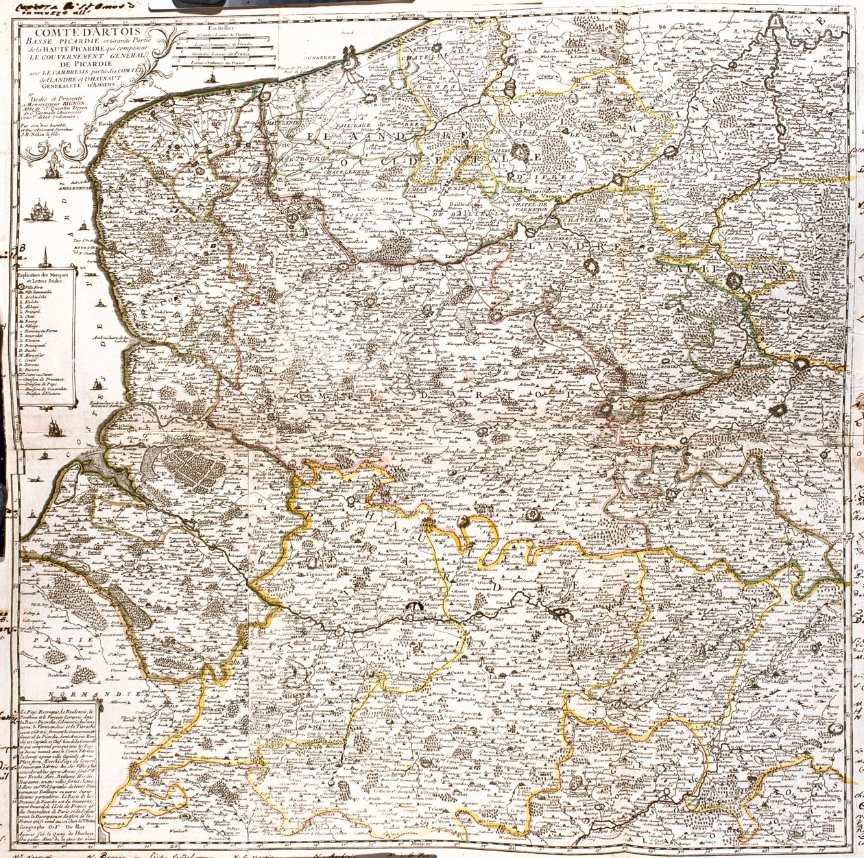 Franciaország (régió: Nord-Pas-de-Calais, Felső-Normandia, Picardia) Belgium (régió: Flandria) alkotó: Jean Baptiste Nolin