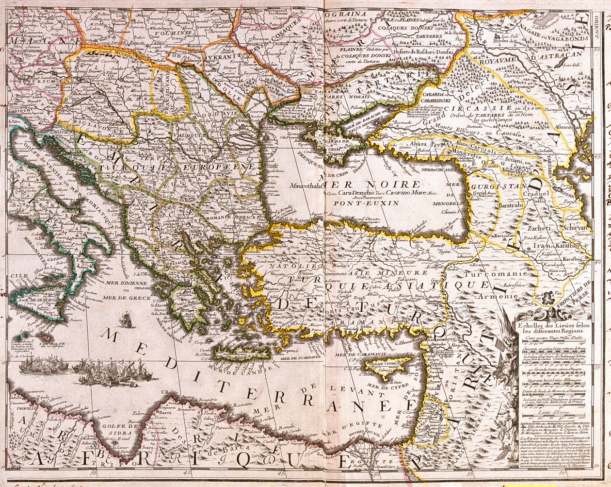 Németország (Szászország), Lengyelország déli része, Ukrajna nagy része (kivéve észak), Csehország nyugati része, Szlovákia, Ausztria keleti része, Magyarország, Románia, Moldova, Szlovénia, Horvátország, Olaszország (keleti, középső és déli része), Boszni alkotó: Jean-Baptiste Nolin