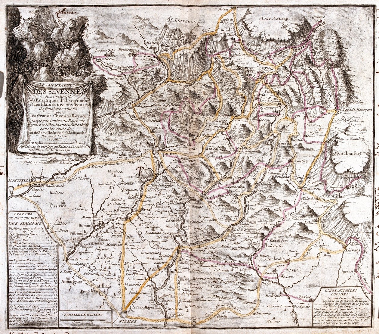 Languedoc-Roussillon, Rhône-Alpes, Franciaország alkotó: Jean Baptiste Nolin