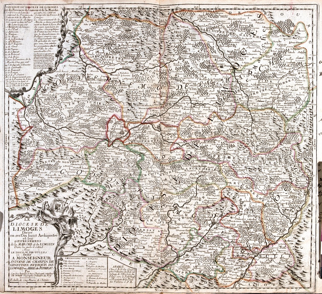Limousin, Aquitaine, Centre (Limoges környéke) , Franciaország alkotó: Jean Baptiste Nolin